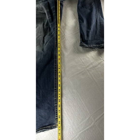 BKE Buckle Jeans Womens 30x30 Blue Denim Jake Straight Distressed Capri Ankle - Picture 8 of 16